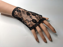 Load image into Gallery viewer, FS-L0901 - 6 inches Fingerless Lace Gloves (4 Colours)