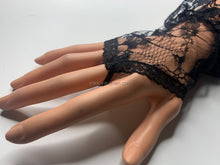 Load image into Gallery viewer, FS-L0903 - 8 inches Ruffle Cuff Fingerless Lace Gloves (1 Colour)