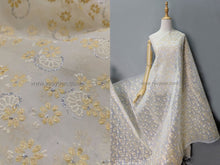 Load image into Gallery viewer, FS-1711 - India "Daisy" Pattern Stiff Organza with Glitter (1 Colour)