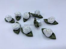 Load image into Gallery viewer, 1.5cm Satin Fabric Flower - Tulip with leaves (4 Colours)
