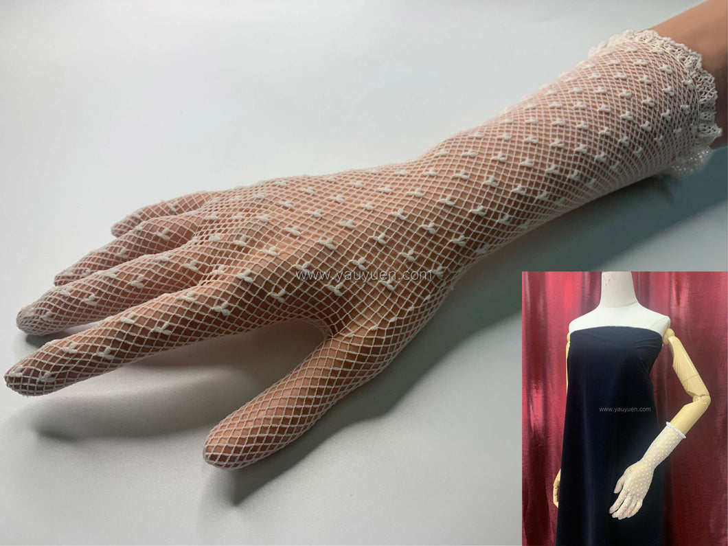 FS-024 - 17 inches Dotted Netting Gloves (1 Colour)