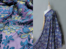 Load image into Gallery viewer, FS-31371C - India Flocking Chiffon with Embroidery (7 Colours)

