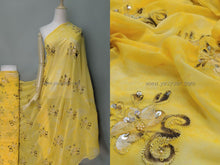 Load image into Gallery viewer, FS-21346 - India Hand-drawn pattern Chiffon with Embroidery (6 Colours)

