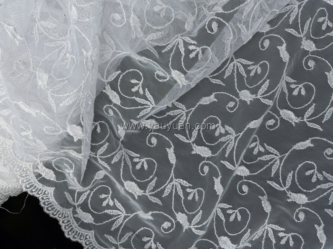 FS-1072 - Korea Embroidery Bridal Lace (2 Colours)