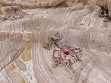 將圖片載入圖庫檢視器 FS-21346 - 手繪花朵釘珠刺繡扎染雪紡 (6色)
