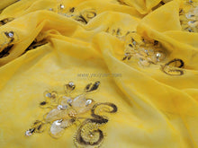 Load image into Gallery viewer, FS-21346 - India Hand-drawn pattern Chiffon with Embroidery (6 Colours)
