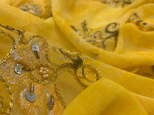 Load image into Gallery viewer, FS-21346 - India Hand-drawn pattern Chiffon with Embroidery (6 Colours)
