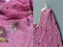 Load image into Gallery viewer, FS-21347 - India Hand-drawn pattern Chiffon with Embroidery (6 Colours)
