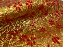 Load image into Gallery viewer, FS-31366 - India Metallic Red Flower Brocade (1 Colour)
