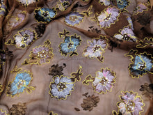 Load image into Gallery viewer, FS-31371B - India Flocking Chiffon with Embroidery (1 Colour)
