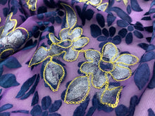 將圖片載入圖庫檢視器 FS-31371C - India Flocking Chiffon with Embroidery (7 Colours)

