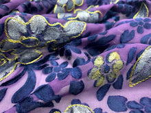 將圖片載入圖庫檢視器 FS-31371C - India Flocking Chiffon with Embroidery (7 Colours)

