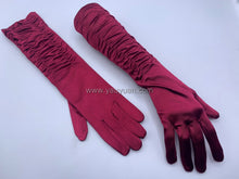 將圖片載入圖庫檢視器 FS-481 - 15 inches Back Pleated Satin Bridal Gloves (13 colours)
