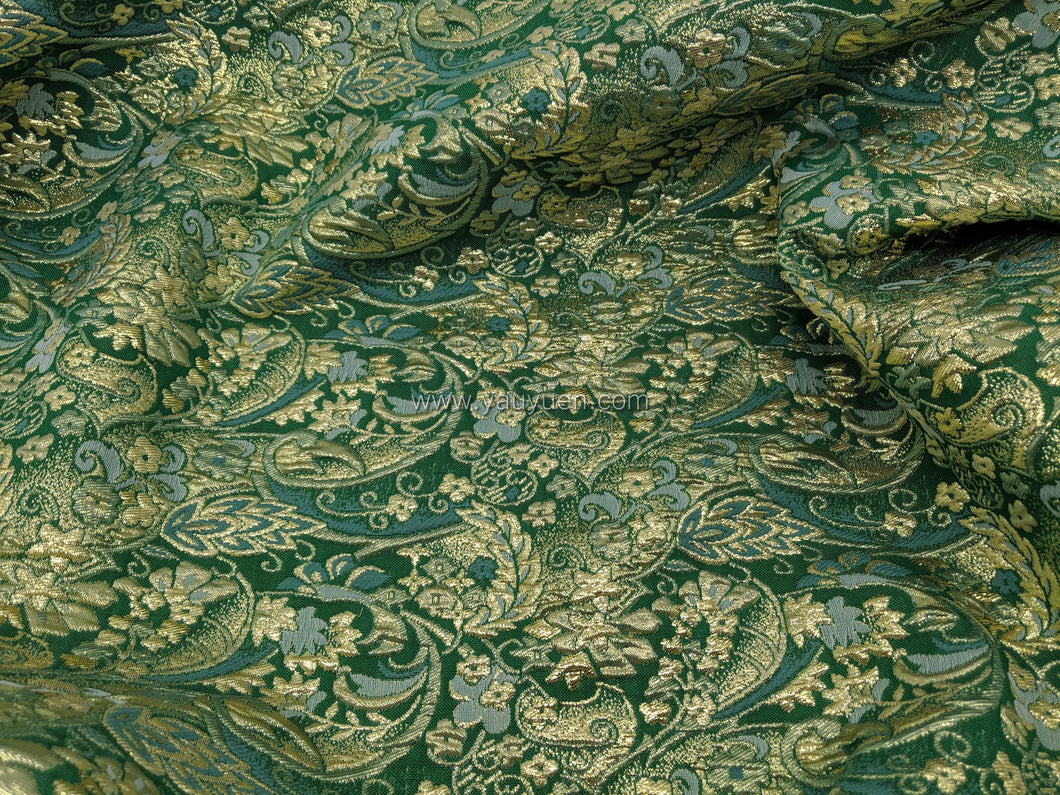 FS-521 - India Solid Metallic Brocade (7 Colours)