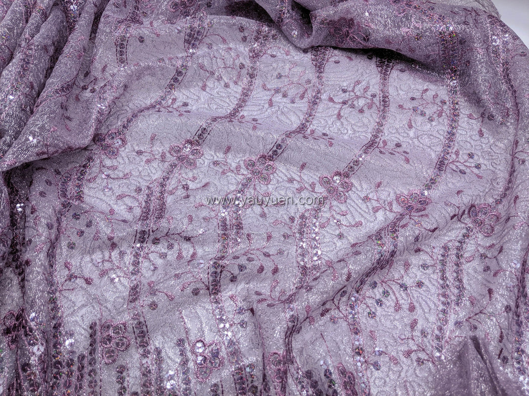 FS-6295 - Korea Sequined Tricot Lace (4 Colours)