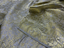 Load image into Gallery viewer, FS-641 - India Metallic Golden Flower Brocade (1 Colour)
