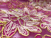 Load image into Gallery viewer, FS-70751G4 - Taiwan Heavy Metallic Cord Lace (3 Colours)
