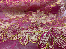 Load image into Gallery viewer, FS-70751G4 - Taiwan Heavy Metallic Cord Lace (3 Colours)
