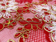 Load image into Gallery viewer, FS-70751G4 - Taiwan Heavy Metallic Cord Lace (3 Colours)
