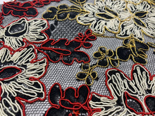 Load image into Gallery viewer, FS-70751G4 - Taiwan Heavy Metallic Cord Lace (3 Colours)
