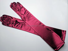 Load image into Gallery viewer, FS-9730 - 19 inches Plain Satin Bridal Gloves (8 colours)
