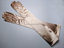 Load image into Gallery viewer, FS-9730 - 19 inches Plain Satin Bridal Gloves (8 colours)
