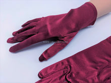 將圖片載入圖庫檢視器 FS-9730 - 9 inches Plain Satin Bridal Gloves (12 colours)
