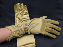 Load image into Gallery viewer, FS-9783 - 11 inches Back Strass Satin Bridal Gloves (14 colours)
