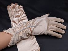 將圖片載入圖庫檢視器 FS-9783 - 11 inches Back Strass Satin Bridal Gloves (14 colours)
