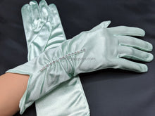 Load image into Gallery viewer, FS-9783 - 11 inches Back Strass Satin Bridal Gloves (14 colours)
