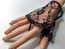 將圖片載入圖庫檢視器 FS-L0901C - 6 inches Fingerless Lace Gloves (1 Colour)
