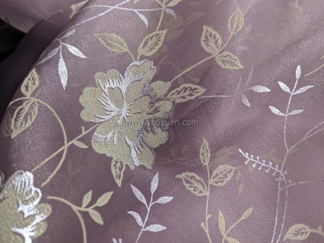 FS-Y1189 - Korea Foil Printing Organza (5 Colours)
