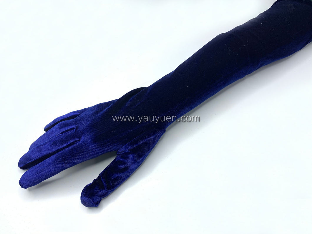 FS-95117 - 19 inches Spandex Velvet Gloves (3 Colours)